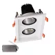 PODWÓJNE OŚWIETLENIE LED 2X15W 230V 3000K WH+ZESTAW AWARYJNY