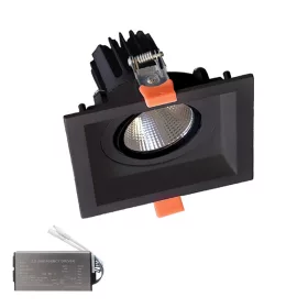 KĄTOWY REFLEKTOR LED 30 W 230 V 4000 K BL + ZESTAW AWARYJNY