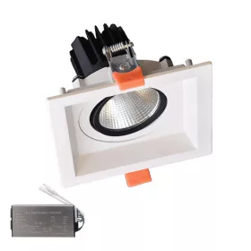 KĄTOWY REFLEKTOR LED 30 W 230 V 4000 K WH + ZESTAW AWARYJNY