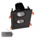 PODWÓJNY REFLEKTOR LED 2X30W 230V 3000K BL+ZESTAW AWARYJNY