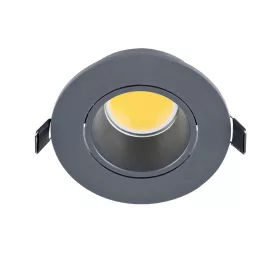 OKRĄGŁA LAMPKA LED COB 7W 4000-4300K GRAFITOWA