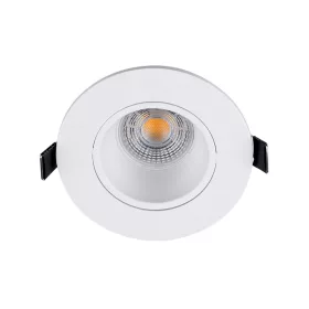 OKRĄGŁA LAMPKA LED PAR 16 COB 7W 2700-3000K BIAŁA