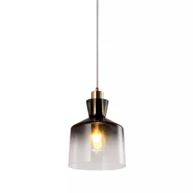 ALMA PENDANT 1XE27 SZARY/ZŁOTY
