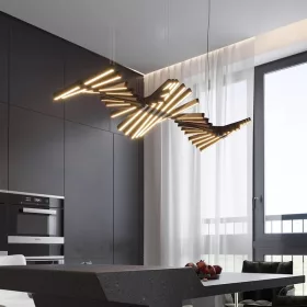 ATOM LAMPY WISZĄCE LED 200 W 3000 K, CZARNE