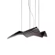 Lampa wisząca LED ATOM 75 W 3000 K, CZARNA