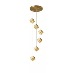 Lampa wisząca LED AURUM 45W 3000K, ZŁOTA
