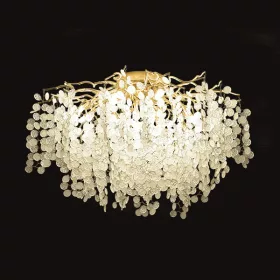 Lampa sufitowa Austin 10XG9 złota/kryształowa
