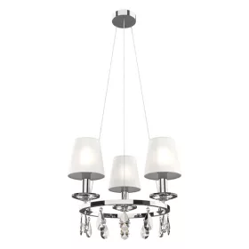 Lampa sufitowa BARBARA 3XE14 BIAŁA/CHROM