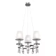 Lampa sufitowa BARBARA 3XE14 BIAŁA/CHROM
