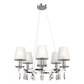 Lampa sufitowa BARBARA 6XE14 BIAŁA/CHROM