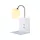 Lampa ścienna BETTY 1XG9 Z USB BIAŁA