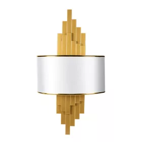 BRETON LAMPKA ŚCIENNA 2XE14 ZŁOTA/BIAŁA