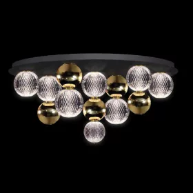 DIAMOND LAMPY SUFITOWE LED 32W 3000K, CZARNE+ZŁOTE