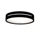 Lampa sufitowa Donna 3XE27 czarna drewniana D400MM