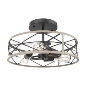 Klosz lampy EMMA 3XE27 CZARNY/BIAŁY