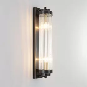HARRIS LAMPKA ŚCIENNA 2XE14 CZARNA/KRYSZTAŁY