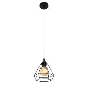 HEIDI PENDANT 1xE27 CZARNY