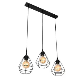 Lampa wisząca HEIDI 3XE27 CZARNA