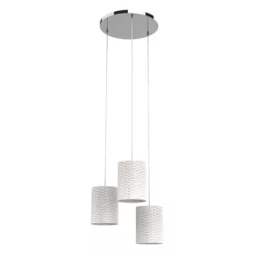 Lampa wisząca INES 3XE14 BIAŁA/CHROM