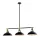 Lampa wisząca JEMMA 3XE27 CZARNA/ZŁOTA