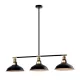 Lampa wisząca JEMMA 3XE27 CZARNA/ZŁOTA