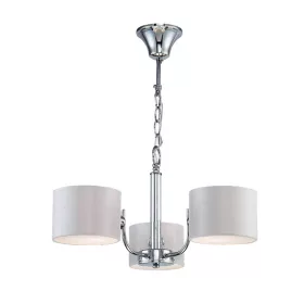 ŻYRANDOL MELODY 3XE27 BIAŁY/CHROMOWANY