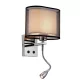 MERY LAMPKA ŚCIENNA 1XE27 +1WLED 4000K CHROM