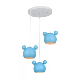 Lampa wisząca MICKEY 3XE27 NIEBIESKA