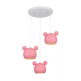 WIESZAK MICKEY 3XE27 RÓŻOWY