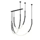 MILTON LED SUSPENSION 40W 3000K, CZARNY