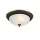 Lampa sufitowa PETRA S 2XE27 320 mm CZARNA