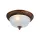 Lampa sufitowa PETRA S 2XE27 320 mm BRĄZOWA