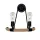 Lampa ścienna ROPE 2XE27 CZARNA