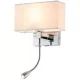 ROSA LAMPKA ŚCIENNA LED 3W 4000K + 1XE27, CHROM