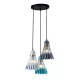 Lampa wisząca SHUTTLE 3XE27 BIAŁA/SZARA/ZIELONA