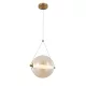 SPLENDOR LED PENDANT 9W 3000K, MOSIĄDZ + SZKŁO KOGNACKIE