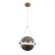 SPLENDOR Lampa wisząca LED 9W 3000K, ŻÓŁTY MOSIĄDZ + DYMNY SZARY