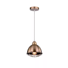 TYLER-1B LAMPY WISZĄCE 1XE27 ANTYCZNY MOSIĄDZ D195MM 