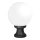 GLOBE 250 OPAL LAMPY OGRODOWE STOJĄCE 1XE27 IP55 CZARNE
