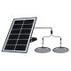 SOLARNA LAMPKA PENDANTOWA LED 2X5W IP65, CZARNA