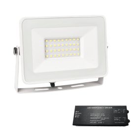   VEGA SLIM SMD LED REFLECTOR 30W 4000K BIAŁY + ZESTAW AWARYJNY