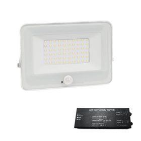   VEGA SLIM SMD LED REFLECTOR 30W Z CZUJNIKIEM BIAŁY + ZESTAW AWARYJNY