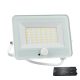 VEGA30 SLIM 30W LED FLOODLIGHT + SEN 3000K WH+ZESTAW AWARYJNY