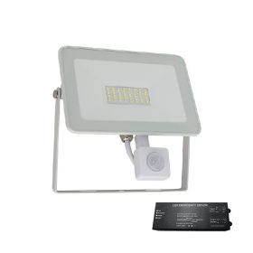   VEGA SLIM SMD LED REFLECTOR 50W Z CZUJNIKIEM BIAŁY + ZESTAW AWARYJNY