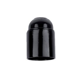 Gniazdo żyrandolowe E27 CZARNE, Z ŚRUBAMI, BAKELIT