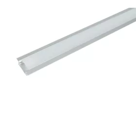   ELM718/2 PROFIL ALUMINIOWY DO TAŚMY LED, MATOWY PROFIL OSŁONOWY, MONTAŻ WGRYZANY 2 M