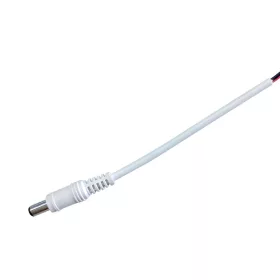 ŁĄCZNIK Z KABLEM 15 CM, ŻEŃSKI, BIAŁY