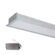 PROFIL LED DO MONTAŻU WOPUSZCZANEGO S77 24 W 4000 K 600 MM SZARY + ZESTAW AWARYJNY