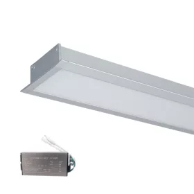   PROFIL LED DO MONTAŻU WOPUSZCZANEGO S48 12W 4000K 600MM SZARY + ZESTAW AWARYJNY