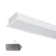 PROFIL LED DO MONTAŻU WGRYZBOWEGO S48 12W 4000K 600MM BIAŁY+ZESTAW AWARYJNY